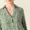 Blouse manches longues vert kaki femme