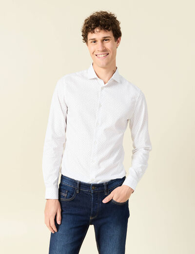 Chemise éco-responsable blanc homme