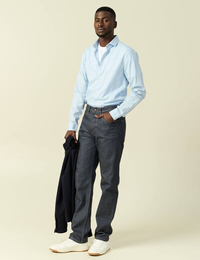 Jeans regular longueur 32 denim brut rinse homme