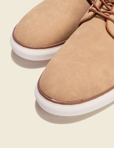 Tennis à lacets sable homme
