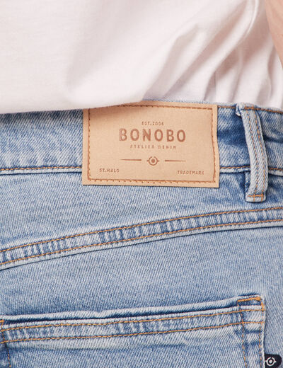 Jeans slim 5 poches denim used homme