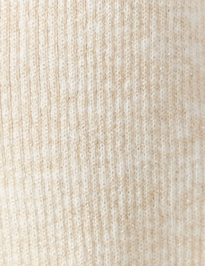 Débardeur tricot noué creme femme