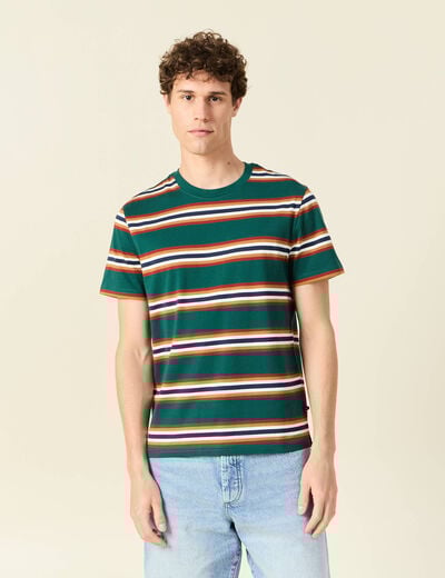 T-shirt éco-responsable vert foncé homme