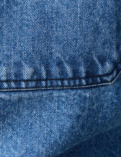 Veste col velours en jean denim double stone homme