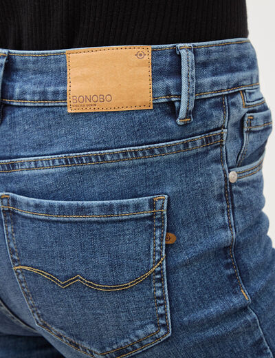 Jeans bootcut taille haute denim stone femme