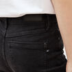 Jeans slim taille haute denim noir femme