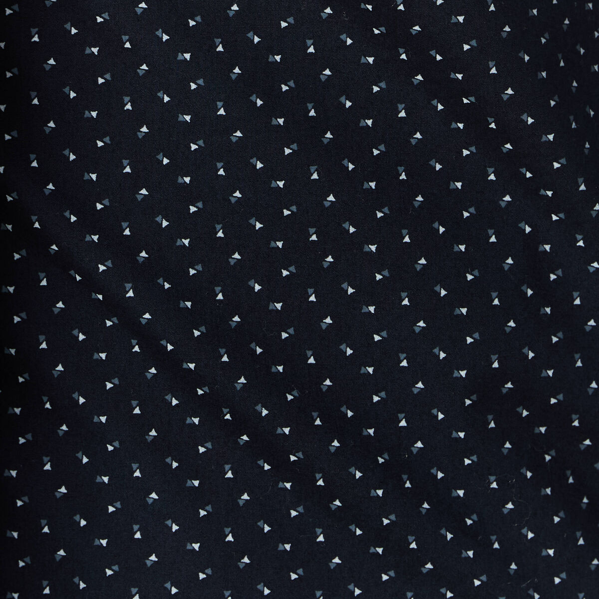Chemise en coton manches longues bleu marine homme