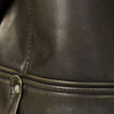 Blouson simili cuir marron femme