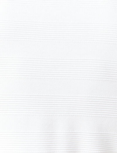 Polo manches courtes blanc homme