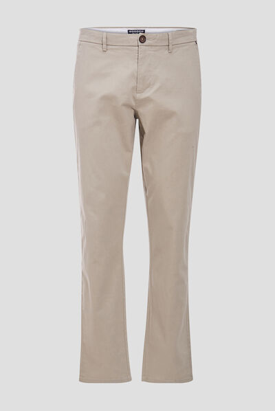 Pantalon straigth Instinct chino beige homme