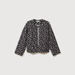 Gilet matelass&eacute; col rond noir femme