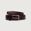 Ceinture fine marron fonc&eacute; homme