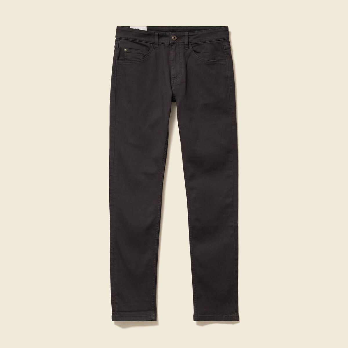 Jeans slim 5 poches marron homme