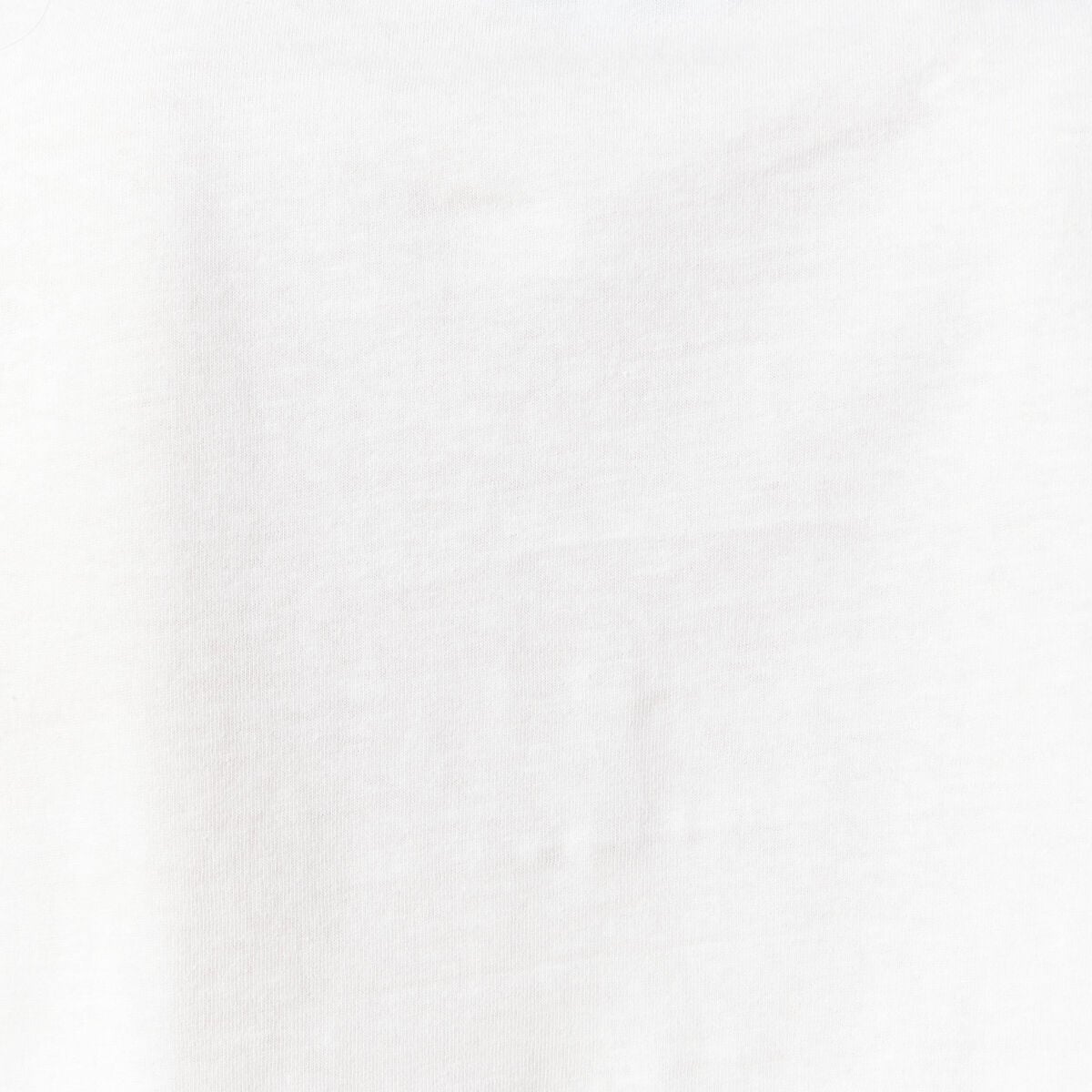 T-shirt oversize col rond en coton blanc femme