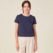 T-shirt manches courtes bleu marine femme