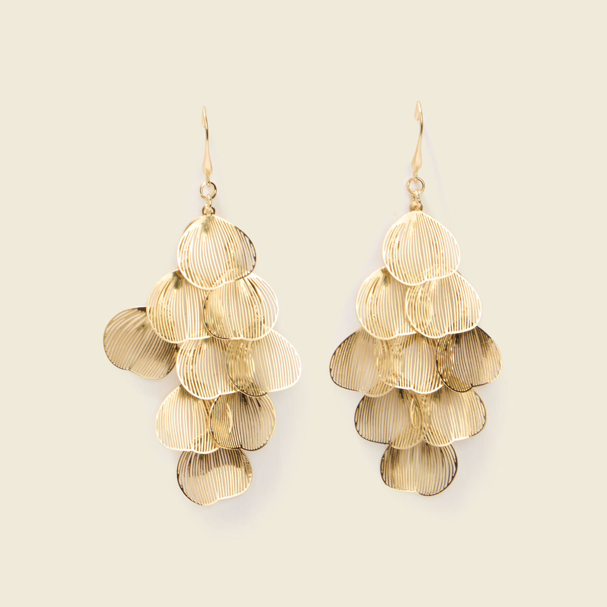 Boucles d'oreilles couleur or femme