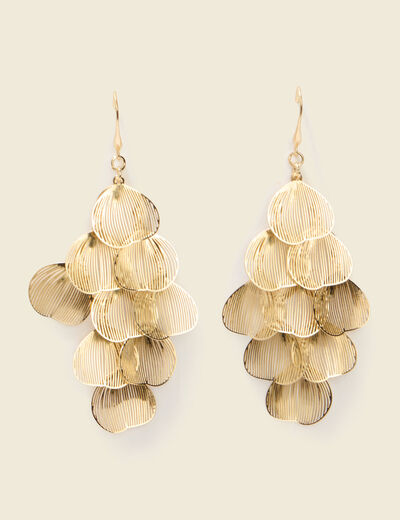 Boucles d'oreilles couleur or femme