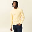 Pull éco-responsable jaune homme