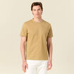 T-shirt manches courtes beige homme