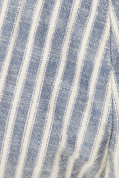 Bermuda droit élastiqué bleu homme