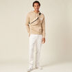 Sweat à capuche beige homme