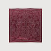 Foulard satin&eacute; bordeaux femme