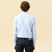 Chemise cintr&eacute;e manches longues bleu ciel homme