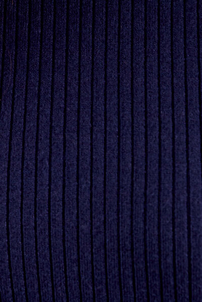 Pull manches longues bleu marine femme