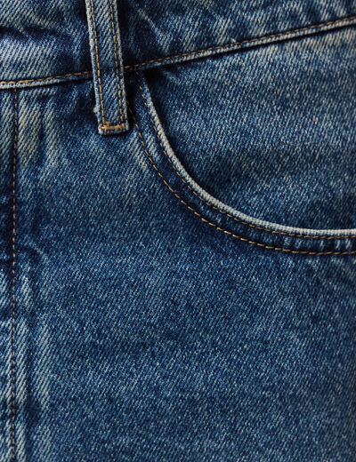 Jeans large longueur 32 en coton bleu homme
