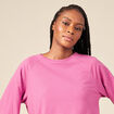 T-shirt manches longues rose framboise femme