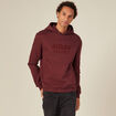 Sweat à capuche rouge foncé homme