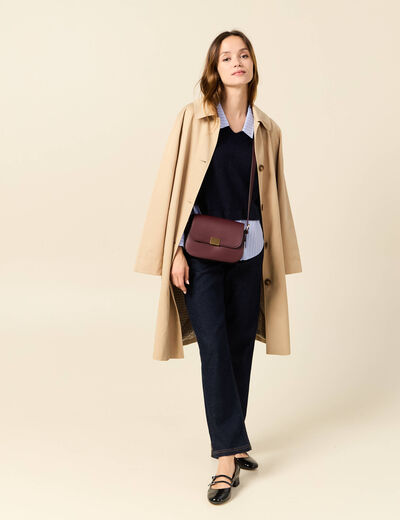Pull 2-en-1 éco-responsable bleu marine femme