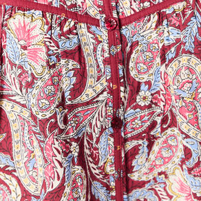 Blouse manches longues bordeaux femme
