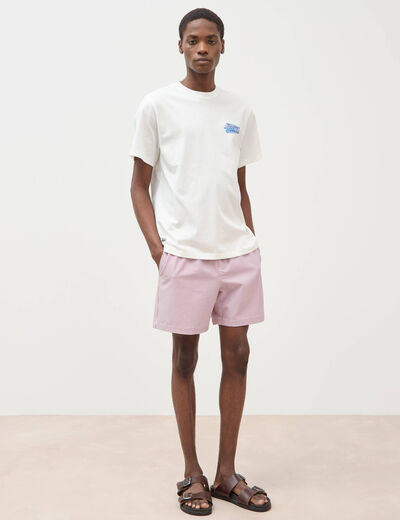 Short de bain vieux rose homme