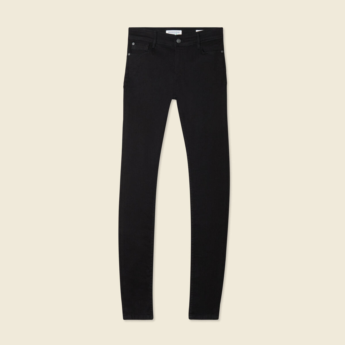 Jeans skinny push up denim noir femme