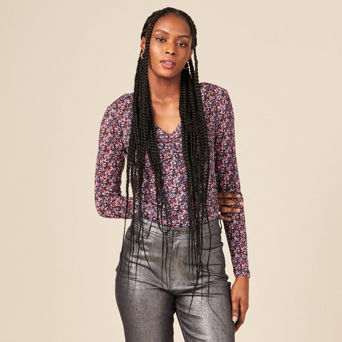 T-shirt éco-responsable noir femme