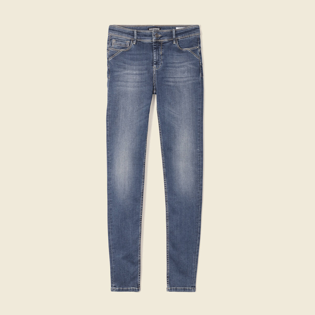 Jeans Marylin - skinny push up denim stone femme