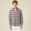 Chemise manches longues vert kaki homme