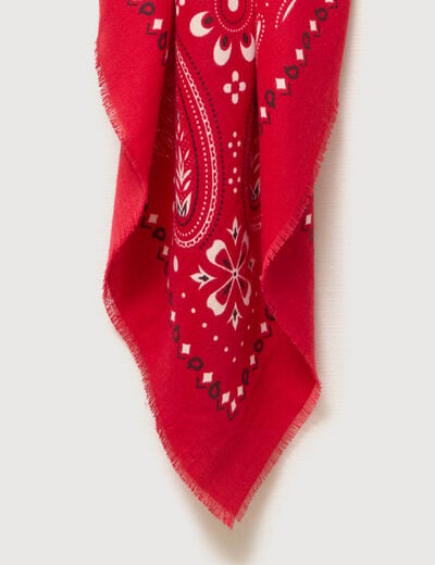 Foulard rouge femme