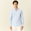 Chemise manches longues bleu clair homme