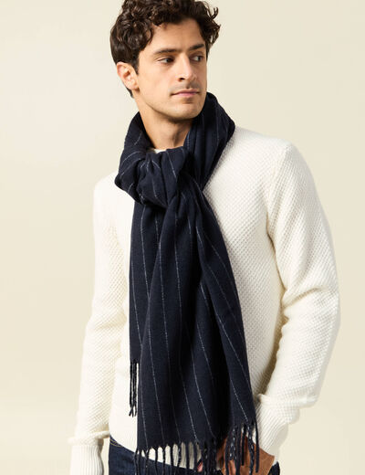 &Eacute;charpe bleu marine homme