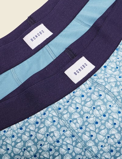 Lot 2 boxers bleu pétrole homme