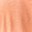 T-shirt manches courtes orange corail femme