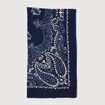 Foulard bleu marine femme