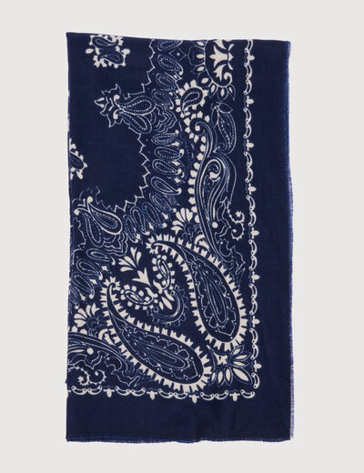 Foulard bleu marine femme