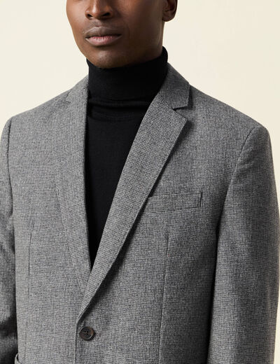 Veste blazer cintrée gris foncé homme