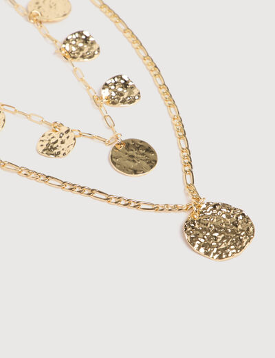 Collier couleur or femme