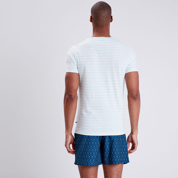T-shirt manches courtes bleu ciel homme