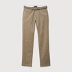 Pantalon straight longueur 32 ceinture taupe homme