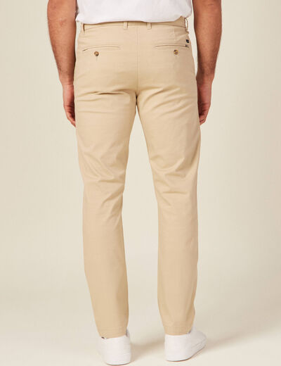 Pantalon slim Instinct chino beige homme